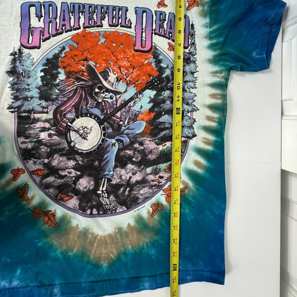 Vtg Grateful Dead T-Shirt Men’s M Liquid Blue Skeleton Genie Snake Tie‎ Dye 2000 - Picture 9 of 9